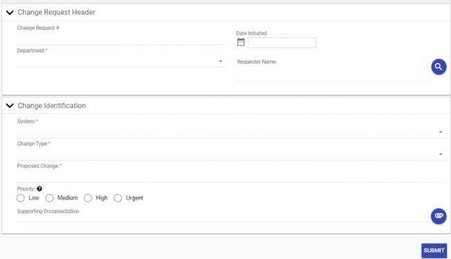 example of a change request form